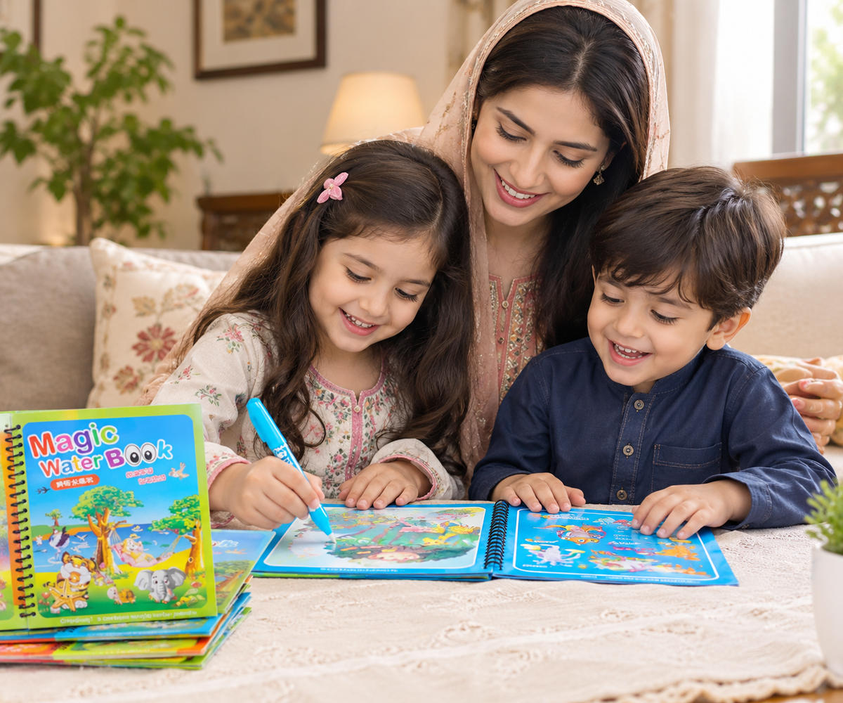 Magic Water Book Painting Drawing Coloring Board Book Doodle & Magic Water Pen